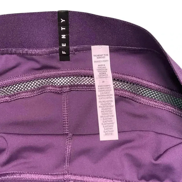 Savage X Fenty Flow High-Waist Trimmed Legging Purple Size 2X Full Length NWOT - Picture 8 of 16
